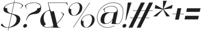 Decoslice Italic otf (400) Font OTHER CHARS