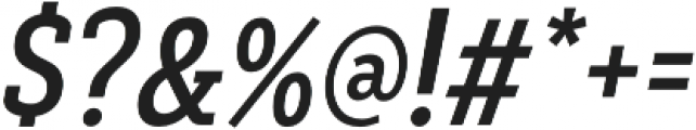 Decour Cnd Semibold Italic otf (600) Font OTHER CHARS