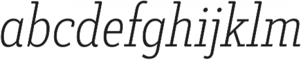 Decour Cnd Ultralight Italic otf (300) Font LOWERCASE