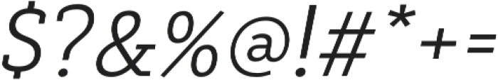 Decour Light Italic otf (300) Font OTHER CHARS