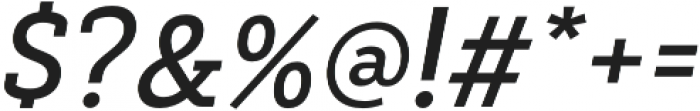 Decour Semibold Italic otf (600) Font OTHER CHARS