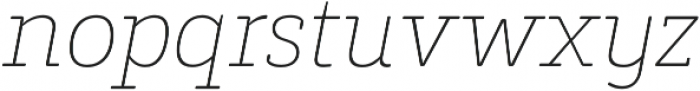 Decour Soft Thin Italic otf (100) Font LOWERCASE