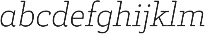 Decour Ultralight Italic otf (300) Font LOWERCASE