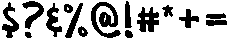 Decrafs Regular otf (400) Font OTHER CHARS