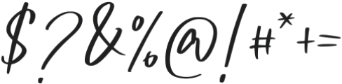 Dedaily Signature Regular otf (400) Font OTHER CHARS