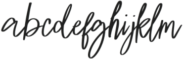 Dedaily Signature Regular otf (400) Font LOWERCASE