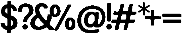 Dedo ttf (400) Font OTHER CHARS