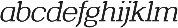 Defray Slab Thin Italic otf (100) Font LOWERCASE