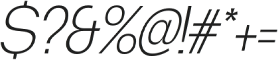 Degitan Extra Light Italic Condensed otf (200) Font OTHER CHARS