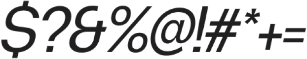 Degitan Italic Semi Condensed otf (400) Font OTHER CHARS