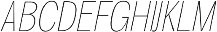 Degitan Thin Italic Condensed otf (100) Font UPPERCASE