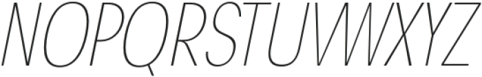 Degitan Thin Italic Condensed otf (100) Font UPPERCASE