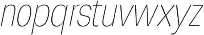 Degitan Thin Italic Condensed otf (100) Font LOWERCASE