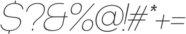Degitan Thin Italic otf (100) Font OTHER CHARS