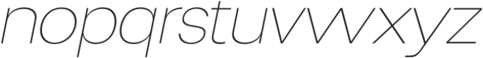 Degitan Thin Italic otf (100) Font LOWERCASE