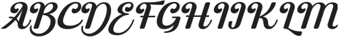 Dehagie Italic otf (400) Font UPPERCASE