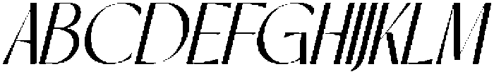 Dekota Italic otf (400) Font UPPERCASE