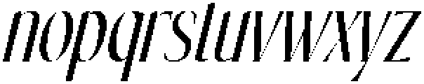 Dekota Italic otf (400) Font LOWERCASE