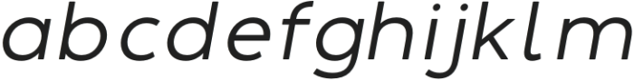DelRay Italic Regular otf (400) Font LOWERCASE