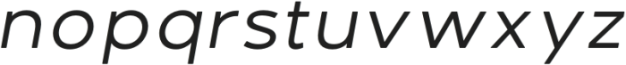 DelRay Italic Regular otf (400) Font LOWERCASE