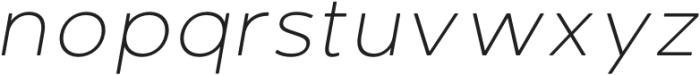 DelRay Italic Thin otf (100) Font LOWERCASE