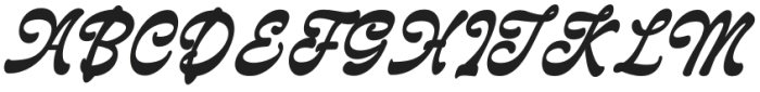 Delagio Script Bold Italic otf (700) Font UPPERCASE