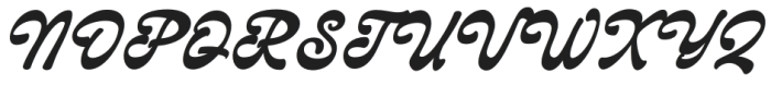 Delagio Script Bold Italic otf (700) Font UPPERCASE