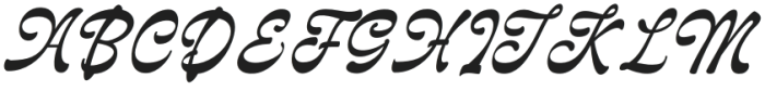 Delagio Script Italic otf (400) Font UPPERCASE