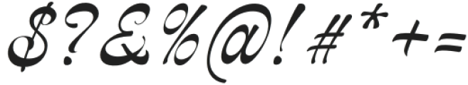 Delagio Script Thin Italic otf (100) Font OTHER CHARS