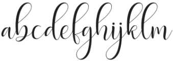 Delany Script Regular otf (400) Font LOWERCASE