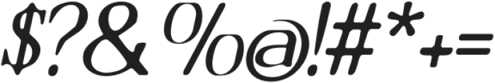 DelcyBlur-Italic otf (400) Font OTHER CHARS