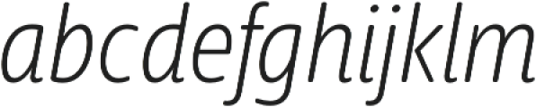 Delfino Light Italic otf (300) Font LOWERCASE