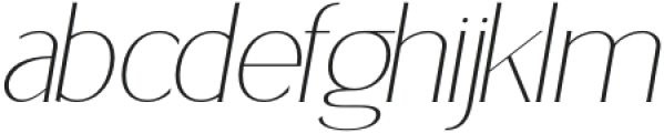 Delicate Elegance Italic otf (400) Font LOWERCASE