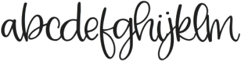 Delicate Flower otf (400) Font LOWERCASE