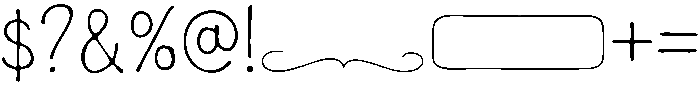 Delicate Line Regular otf (400) Font OTHER CHARS
