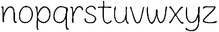 Delicate Line Regular otf (400) Font LOWERCASE
