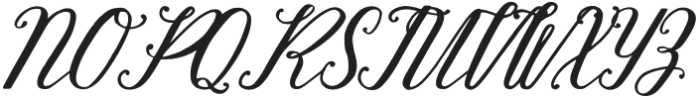 Delicate Promise Regular otf (400) Font UPPERCASE