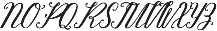 Delicate Promise Regular ttf (400) Font UPPERCASE