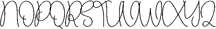 Delicate Regular otf (400) Font UPPERCASE