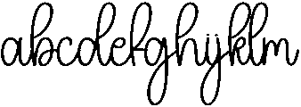 Delicate Regular otf (400) Font LOWERCASE