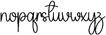 Delicate Regular otf (400) Font LOWERCASE