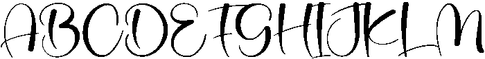 Delicate Regular otf (400) Font UPPERCASE