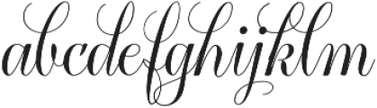 Delicatta otf (400) Font LOWERCASE