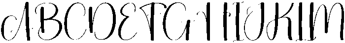 Delich Regular otf (400) Font UPPERCASE