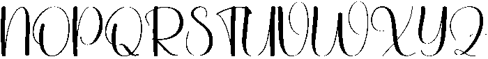 Delich Regular otf (400) Font UPPERCASE