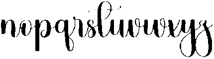 Delich Regular otf (400) Font LOWERCASE