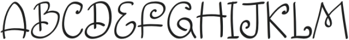 Delicinta Regular otf (400) Font UPPERCASE