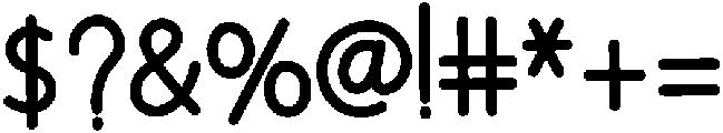 Delicious Regular otf (400) Font OTHER CHARS