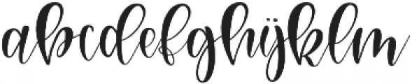 Deliciously Sweet Script otf (400) Font LOWERCASE