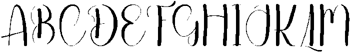 Delighful Midnight Regular otf (400) Font UPPERCASE